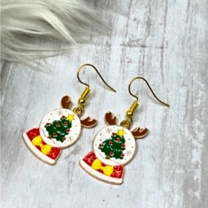 Christmas Globe Enamel Charm Hand Crafted